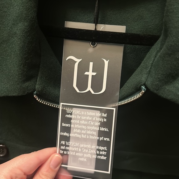 Winnie Wool Blend Flannel Blouson in Green NEW - Picture 16 of 16